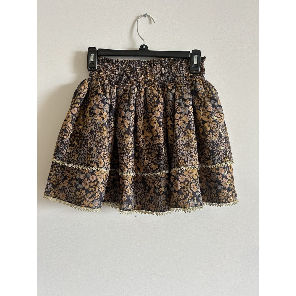 Imoga Girls Skirt Size 12 Boutique Designer Holiday Party NWOT‎  $98 Gold Black